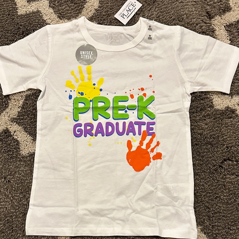 The Children's Place White Pre-K Graduate Tee